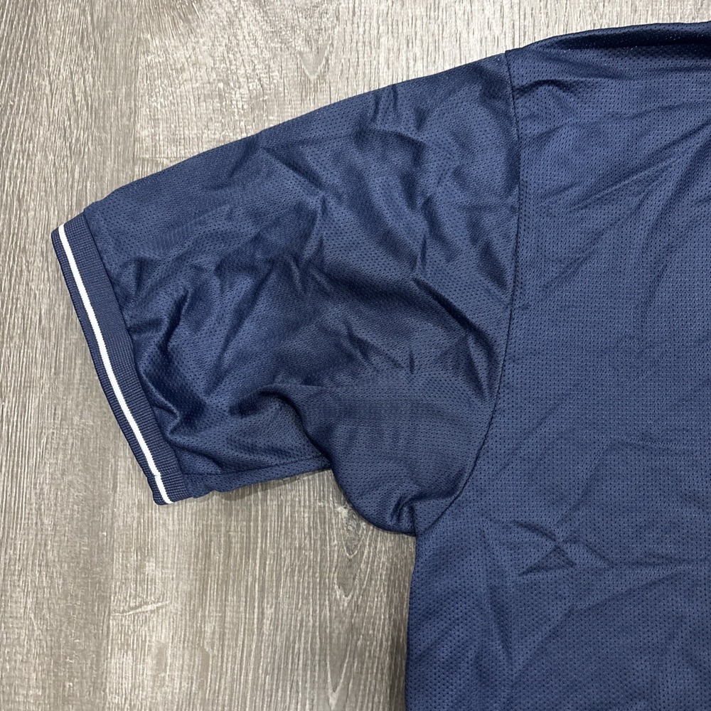 VTG Nike Dri Fit Pullover Mesh Baseball Athletic Jersey Mens XL Navy Retro Shirt - Picture 16 of 16